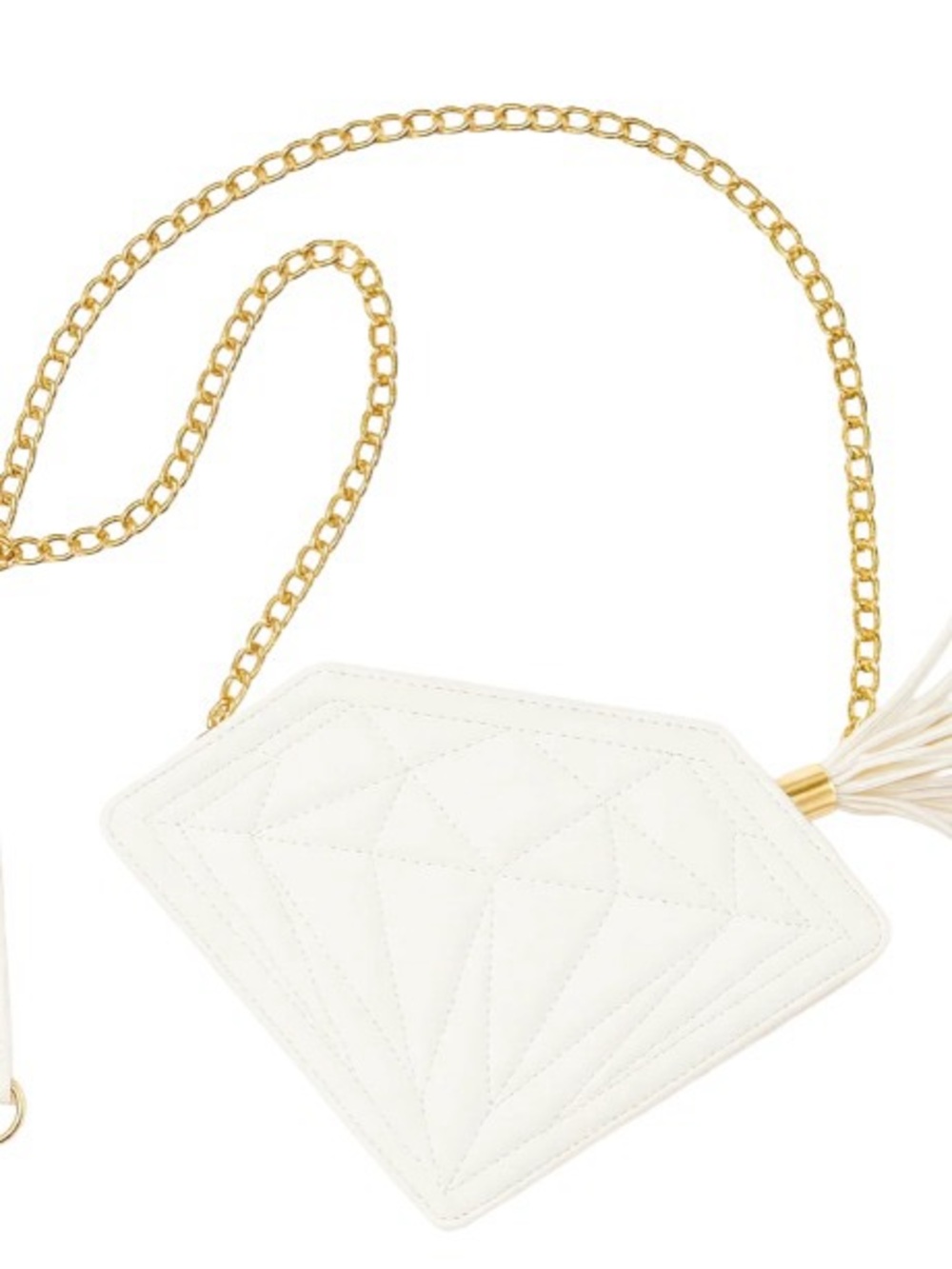 Diamond Supply co. Diamond shaped Crossbody Bag with Gold Chain